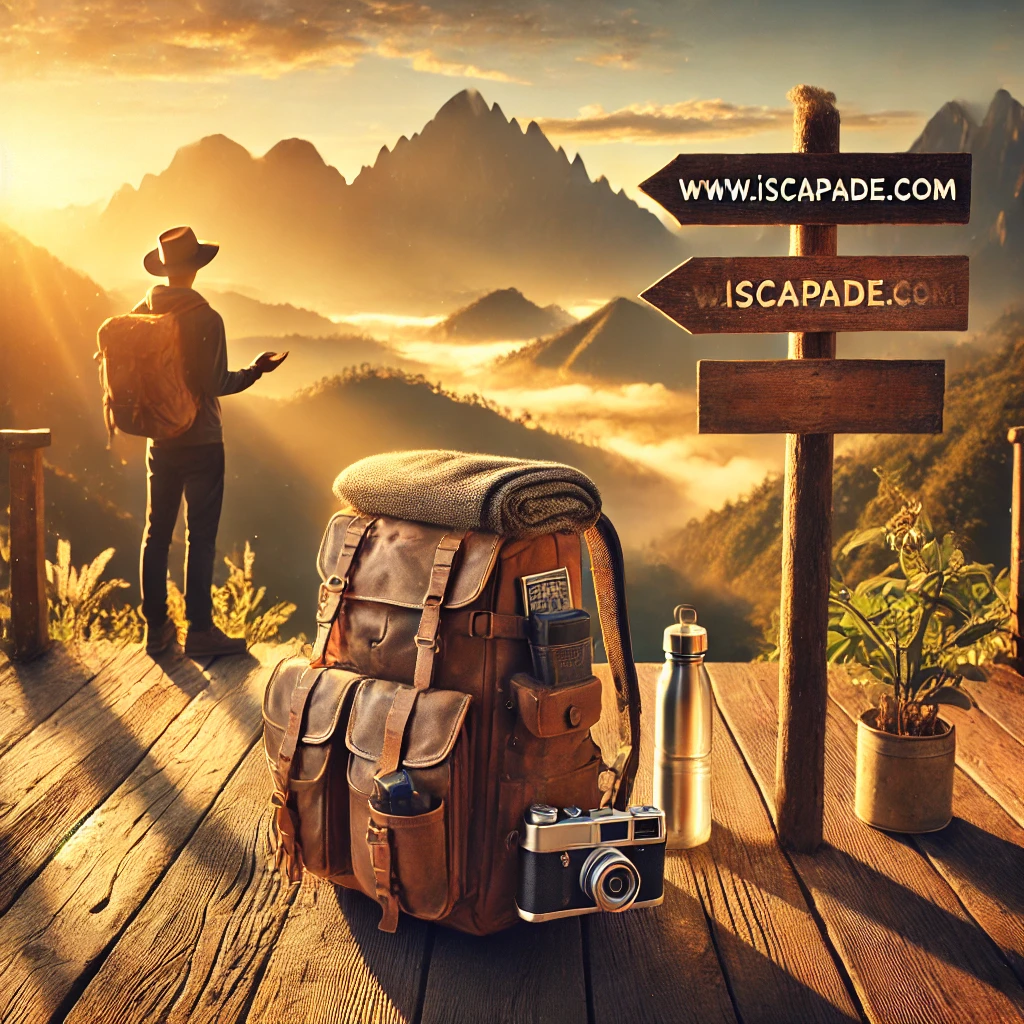 Sac à dos de voyage robuste conçu pour la randonnée et le camping.
